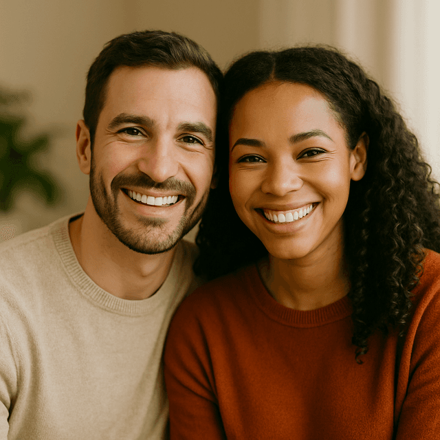 A man and his wife